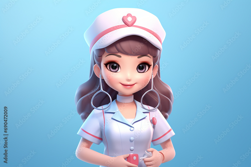 3d nurse concept illustration 3d nurse concept illustration