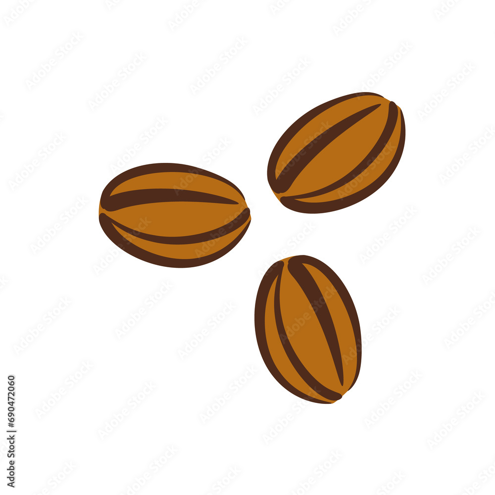 Coffee beans. free space for text.