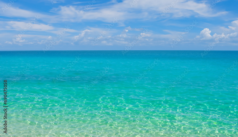 Serene Blue Waters and Sky Blend in Perfect Harmony Serene Blue Waters and Sky Blend in Perfect Harmony