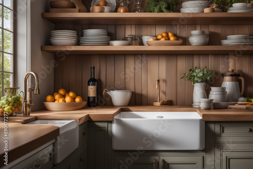 Wallpaper Mural kitchen-with-a-farmhouse-sink Torontodigital.ca