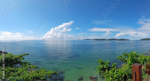 Fotografía Vietnam, Phu Quoc island, seascape with clouds
