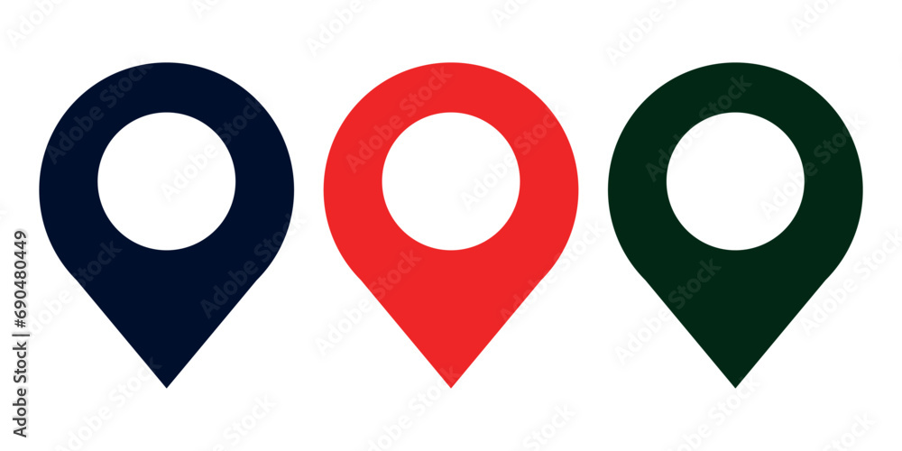 minimal Set of map pin location icons vector icon of simple forms of point of location Location pin icon. Map pin place marker. map pin icon flat vector illustration design. minimal Set of map pin location icons vector icon of simple forms of point of location Location pin icon. Map pin place marker. map pin icon flat vector illustration design.