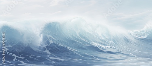 Ocean's blue surge. © AkuAku