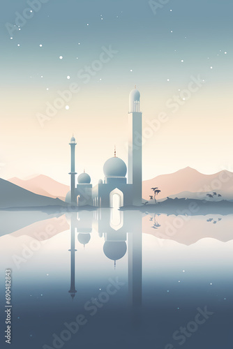Mosque Minimalist Illustration 