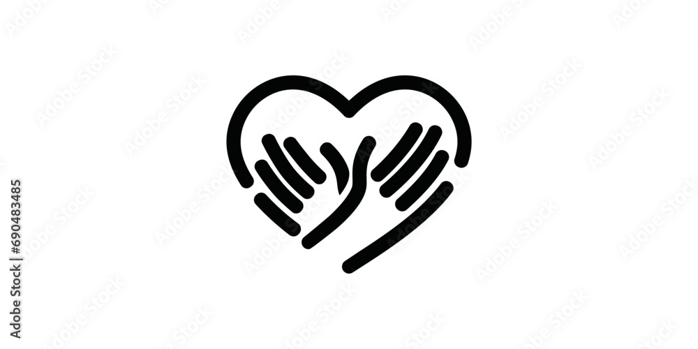 Love Logo Template, Heart and Hand Logo, Health Care Logo, People Care Logo Design. Human Care Logo Love Logo Template, Heart and Hand Logo, Health Care Logo, People Care Logo Design. Human Care Logo