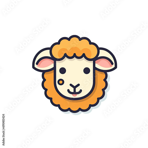 A Stiker of Sheep, Honoring Tradition during Eid Al Adha, AI Generated