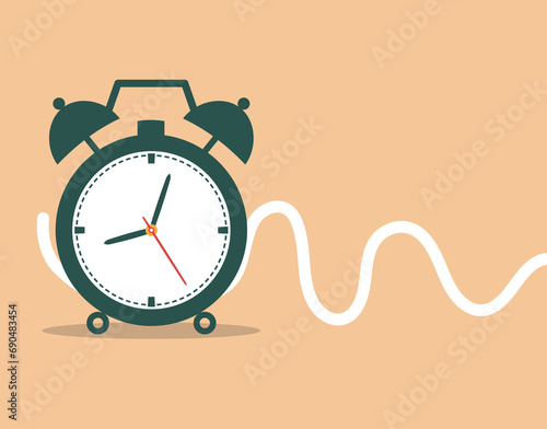 Alarm clock vector illustration background design