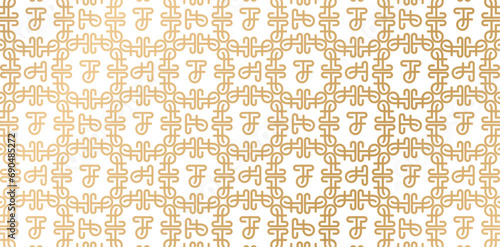 Vector illustration tf monogram Seamless patterns golden colors isolated backgrounds for textile wallpaper, books cover, Digital interfaces, prints templates material cards invitation, wrapping papers