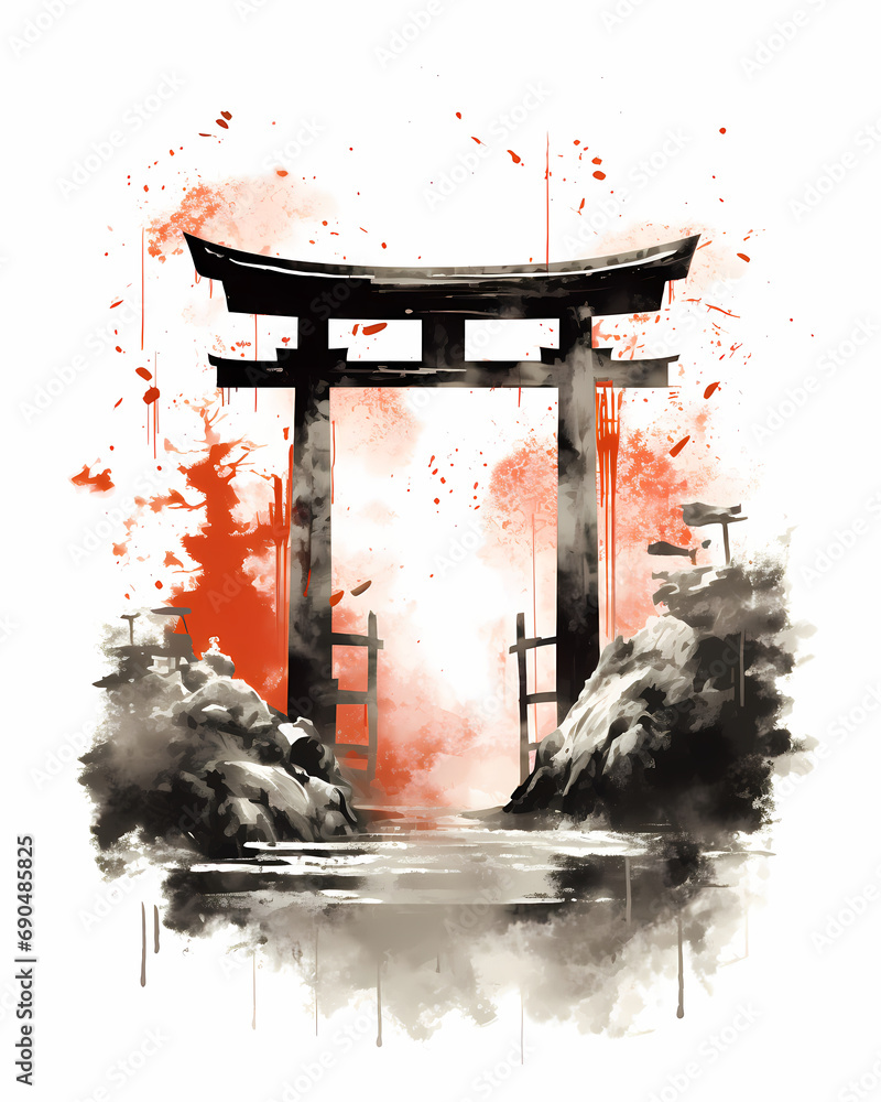 Shinto Shrine - obrazy, fototapety, plakaty 
