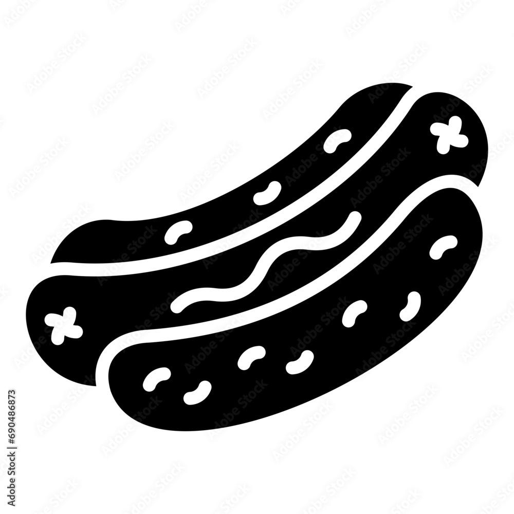 Hot Dog Icon Element For Design Hot Dog Icon Element For Design