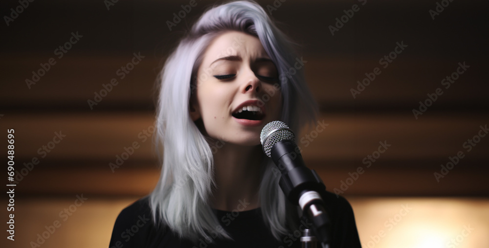 woman singing in microphone, woman singing with microphone, woman singing woman singing in microphone, woman singing with microphone, woman singing