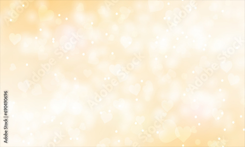 Vector blurry hearts valentine's day background
