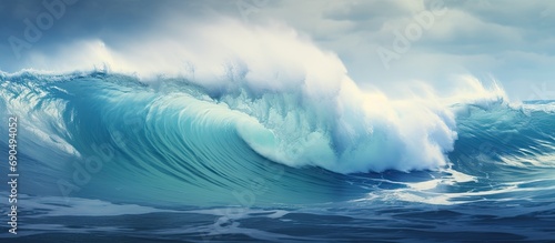 Huge North Atlantic ocean waves. © AkuAku