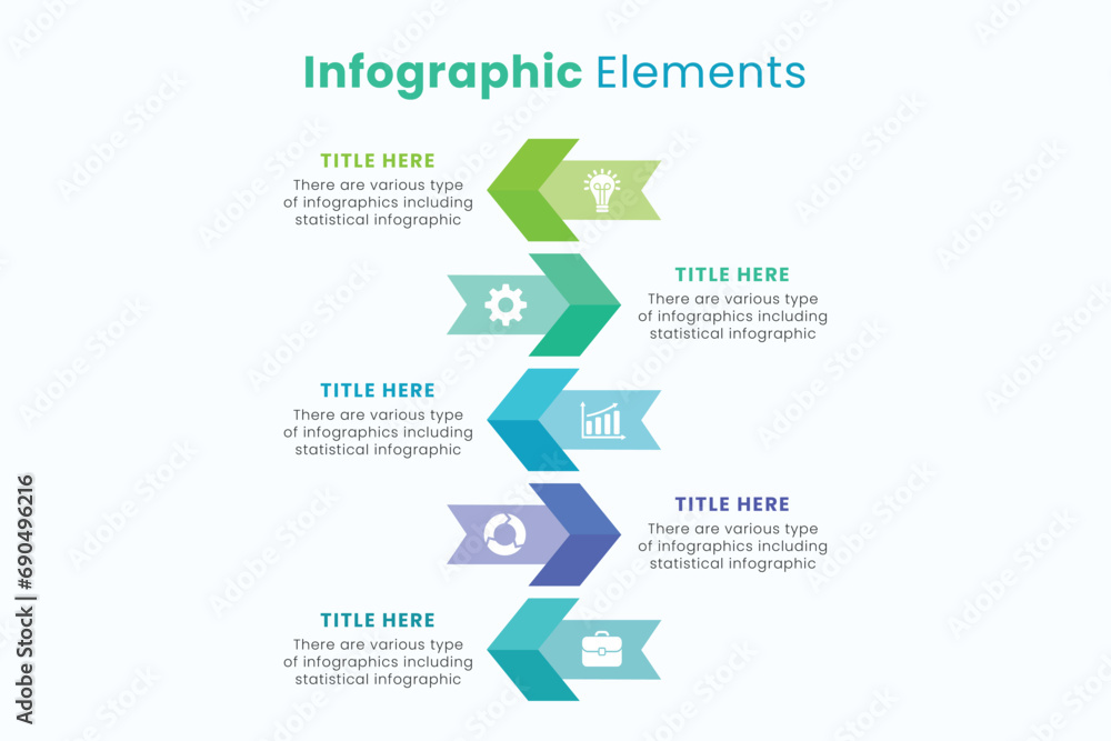 Set of vector Arrow infographic design templates for presentations. Set of vector Arrow infographic design templates for presentations.