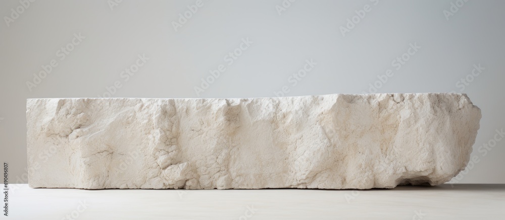 Limestone on a blank background. - obrazy, fototapety, plakaty 