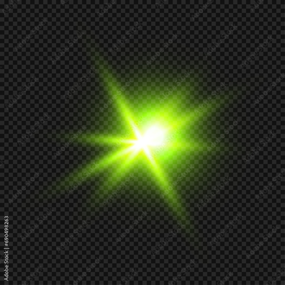 Vector green lens flare transparent isolated Vector green lens flare transparent isolated