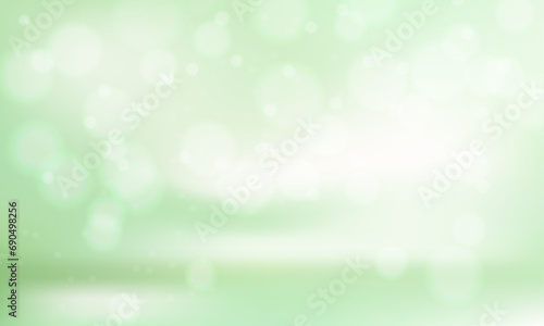 Vector green bokeh textured plain product background