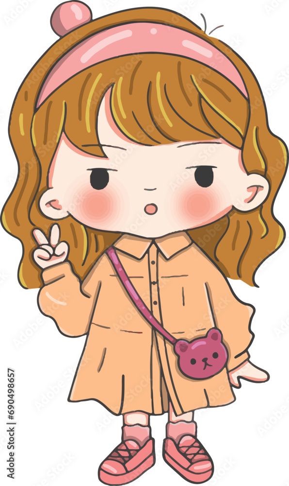 cute style decorative character stickers cute style decorative character stickers