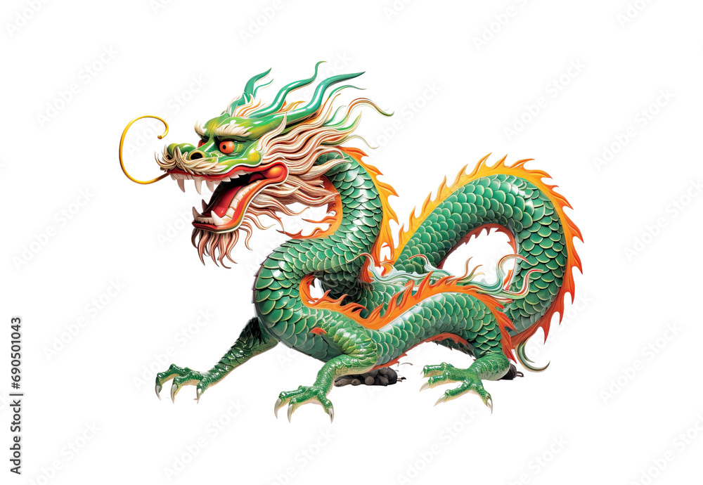 Fototapeta premium chinese dragon statue