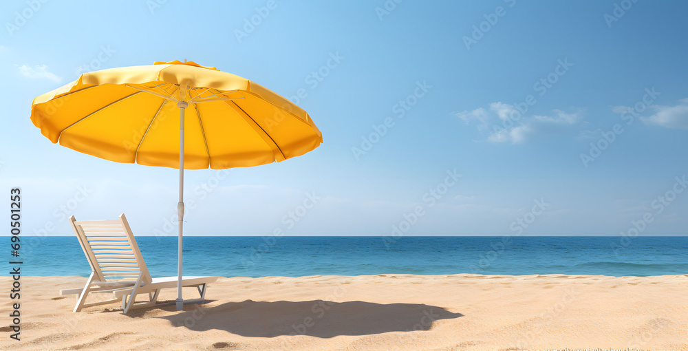Sombrilla en la playa
