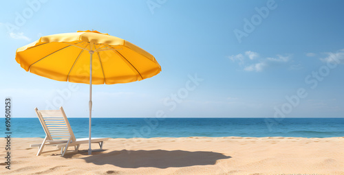 Sombrilla en la playa photo
