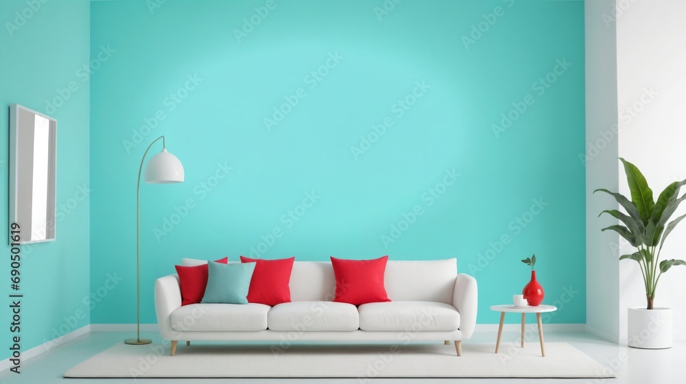 Creative Space Design with High Saturation Contrast Colors Creative Space Design with High Saturation Contrast Colors