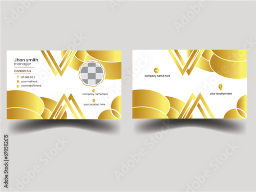 modern and creatine corporate business card design for employees with  variation