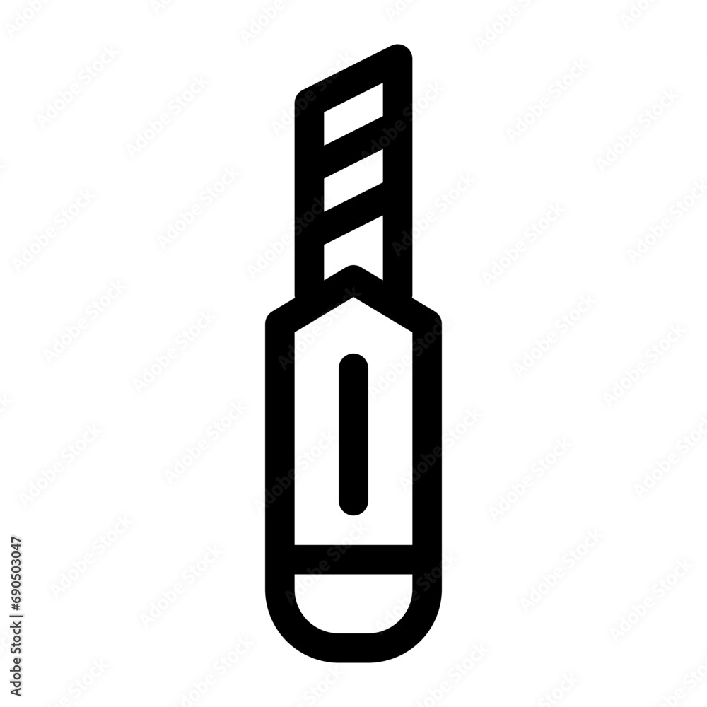 cutter line icon cutter line icon