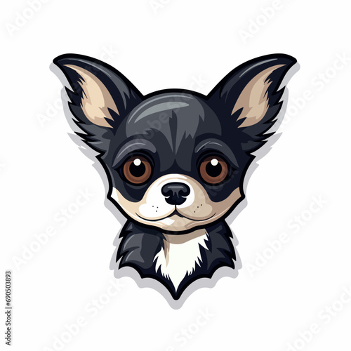 Chihuahua in cartoon, doodle style. Isolated 2d vector illustration in logo, icon, sketch style, Eps 10. AI Generative © Alexey