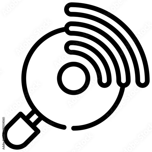 sign internet data search finding magnifying simple line