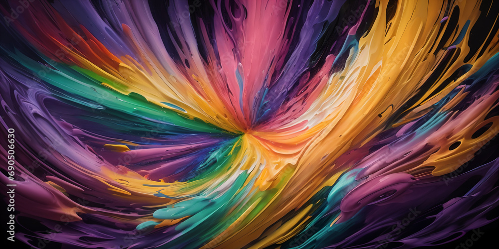 Obraz premium creative colorful abstract acrylic painting