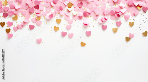 A chic Valentines setting heart background Ai Generative