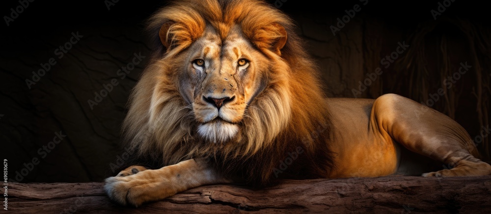 heart of an African park, a majestic lion stands tall, its natural beauty captured in a stunning wildlife portrait that showcases the true essence of this magnificent African mammal. heart of an African park, a majestic lion stands tall, its natural beauty captured in a stunning wildlife portrait that showcases the true essence of this magnificent African mammal.