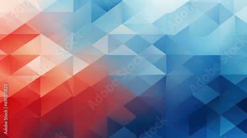  a red, white and blue background with a pattern of squares and rectangles in the middle of the image.
