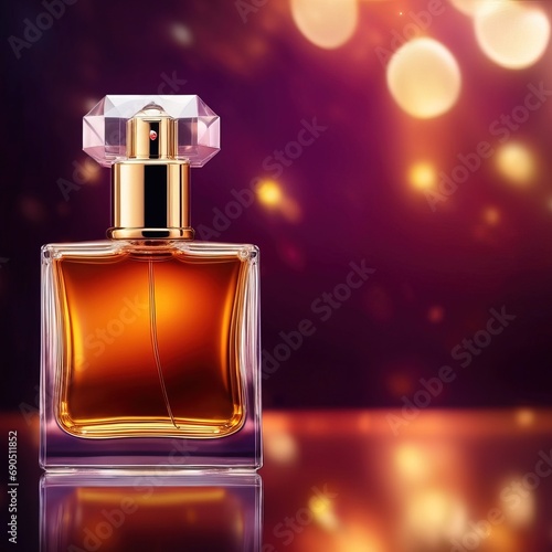 Blank generic perfume bottle, cosmetic beauty care product mockup © Kheng Guan Toh