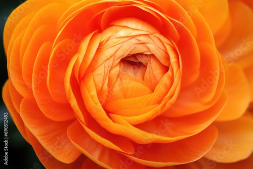 Orange macro flower. Spring mood