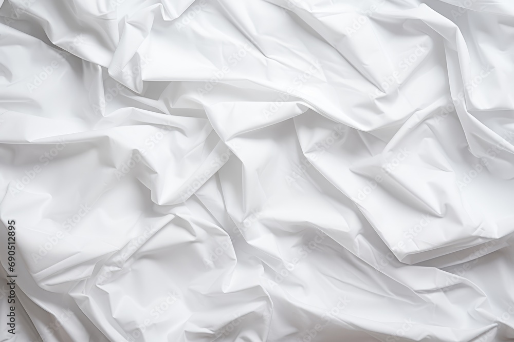 White crumpled paper texture background. Weathered white paper texture background
