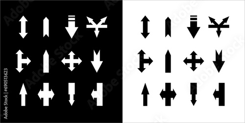  Illustration vector graphics a set of arrow icon