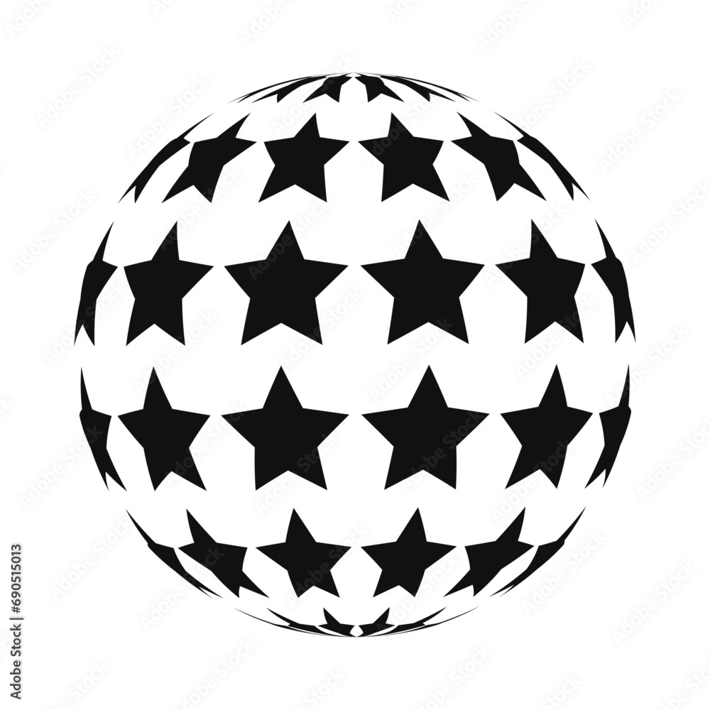 Vector abstract dotted sphere. vector illustration. 3d halftone dot effect. black dots in white background Vector abstract dotted sphere. vector illustration. 3d halftone dot effect. black dots in white background