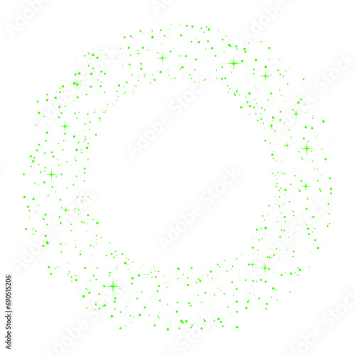 Vector green glitter wave abstract background design