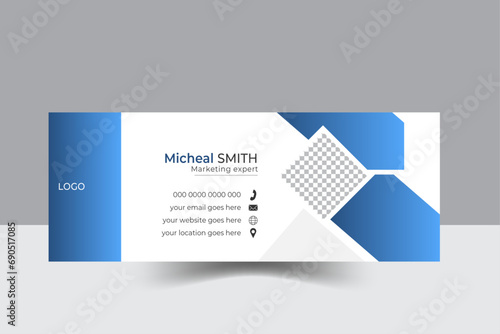 Corporate business email signature design template. unique email signature design template.