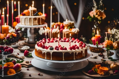 cake with candles