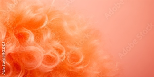 Close-up of a girls peach fuzz hair