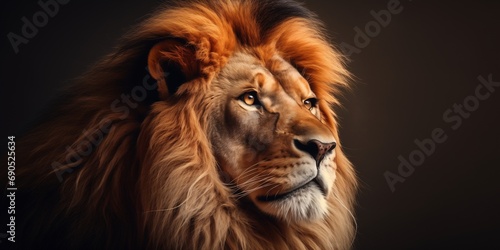 portrait of a lion