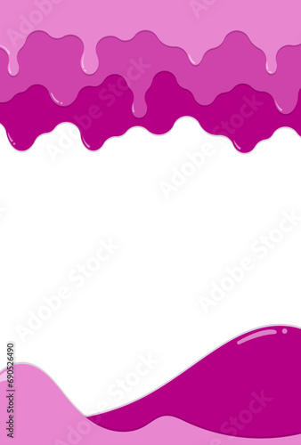 フレーム素材_垂れた液体_紫