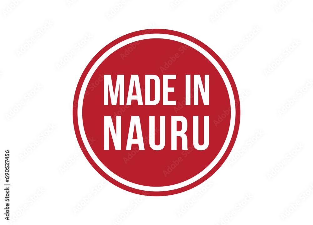 Made in Nauru red banner design vector illustration Made in Nauru red banner design vector illustration