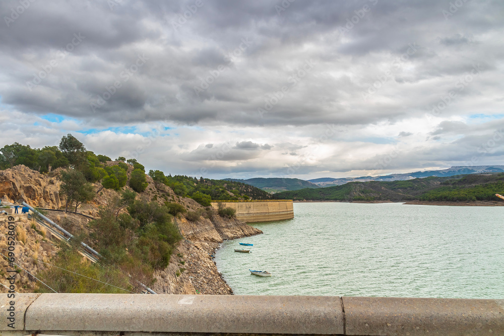 The Mellegue Dam, a Beautiful Oasis in Kef, Tunisia