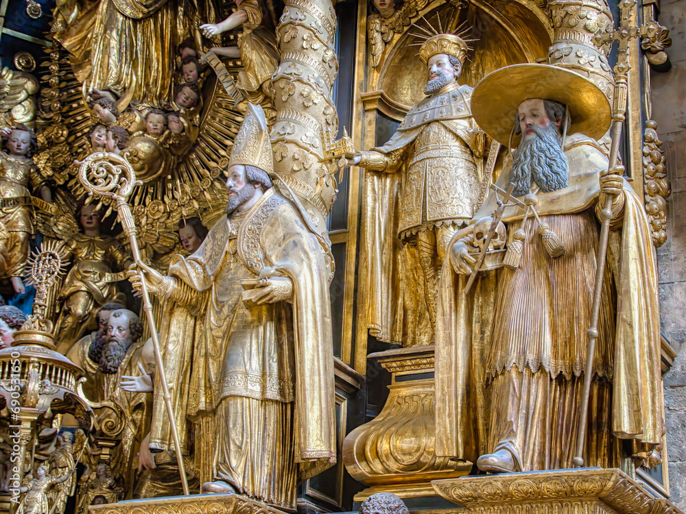 detail of the high altar in the cathedral