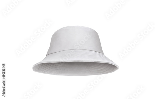 white bucket hat PNG transparent
