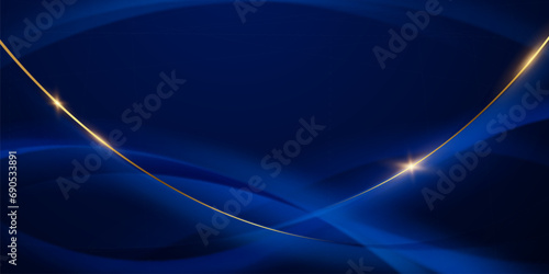 blue background design With luxurious effect elements Vector illustration